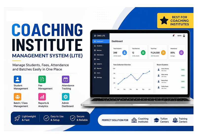 Coaching Institute Website With Source Code
