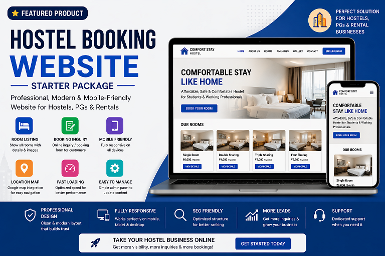 Hostel Website With Source Code