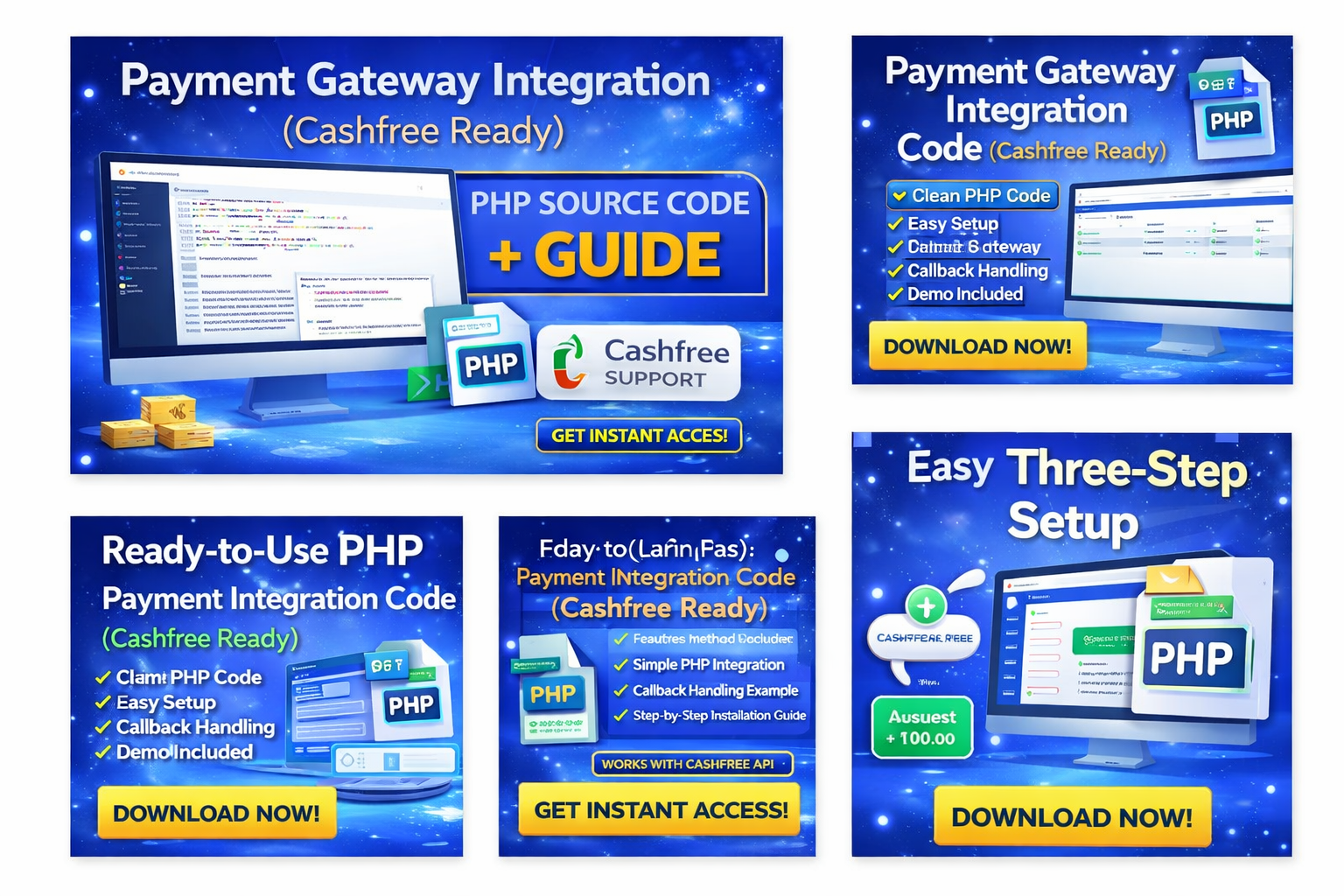Payment Gateway Integration (Cashfree Ready) | PHP Source Code