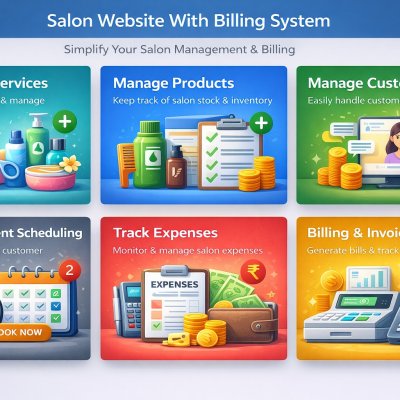 Salon Website With Billing System