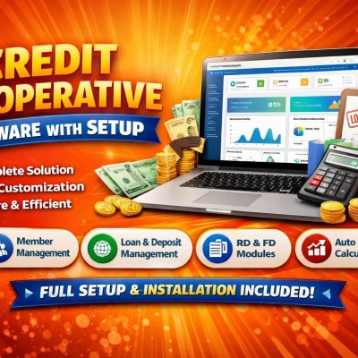 Credit Co-Operative Society Management Software with Full Setup